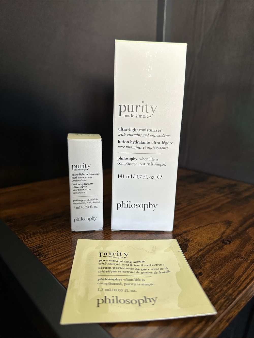 Philosophy purity ultra light weight moisturizer bundle
